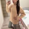 Women's O-neck Oversized Sweaters Long Sleeve  Pullover Loose Chunky Knit Jumper