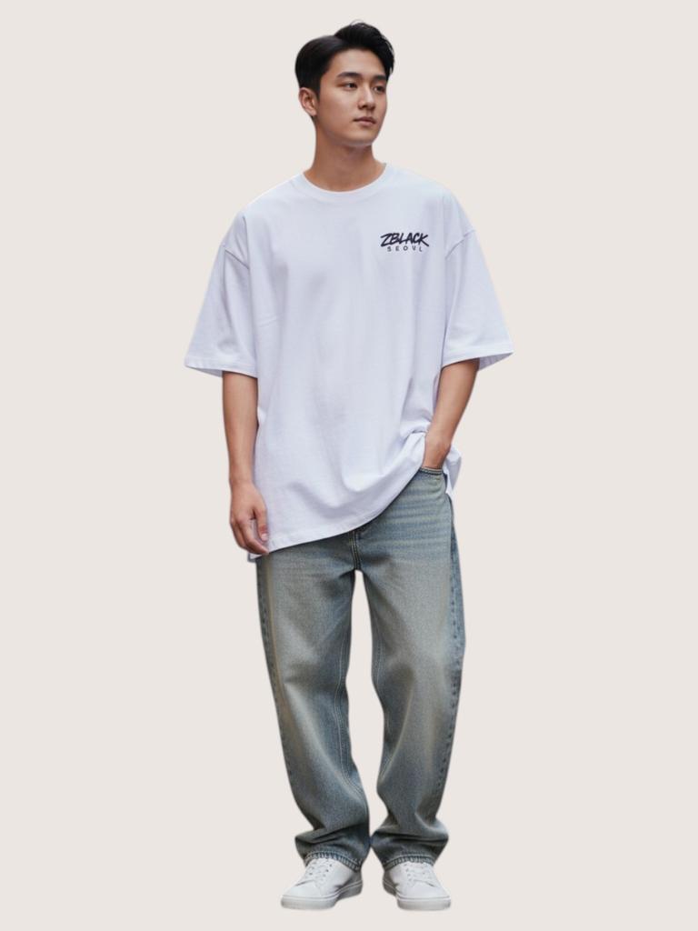 ZBLACK Seoul Signature Short Sleeve T-Shirt (White)