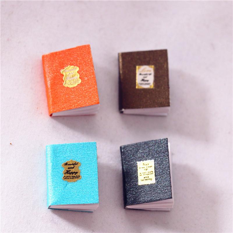 

4Pcs/Set 1/12 Dollhouse Miniature Mini Books Model Furniture Accessories Fun Bookstore Little Man Book Dollhouse Accessories