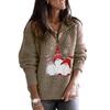 2023 European Women's Long Sleeve Santa Claus Knit Sweater - Autumn Winter Collection