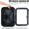 Marine Deck Access Hatch 10.63"×14.76" White/Black Rectangle Boat Hatch & Lid,Boat Deck Hatch Lids