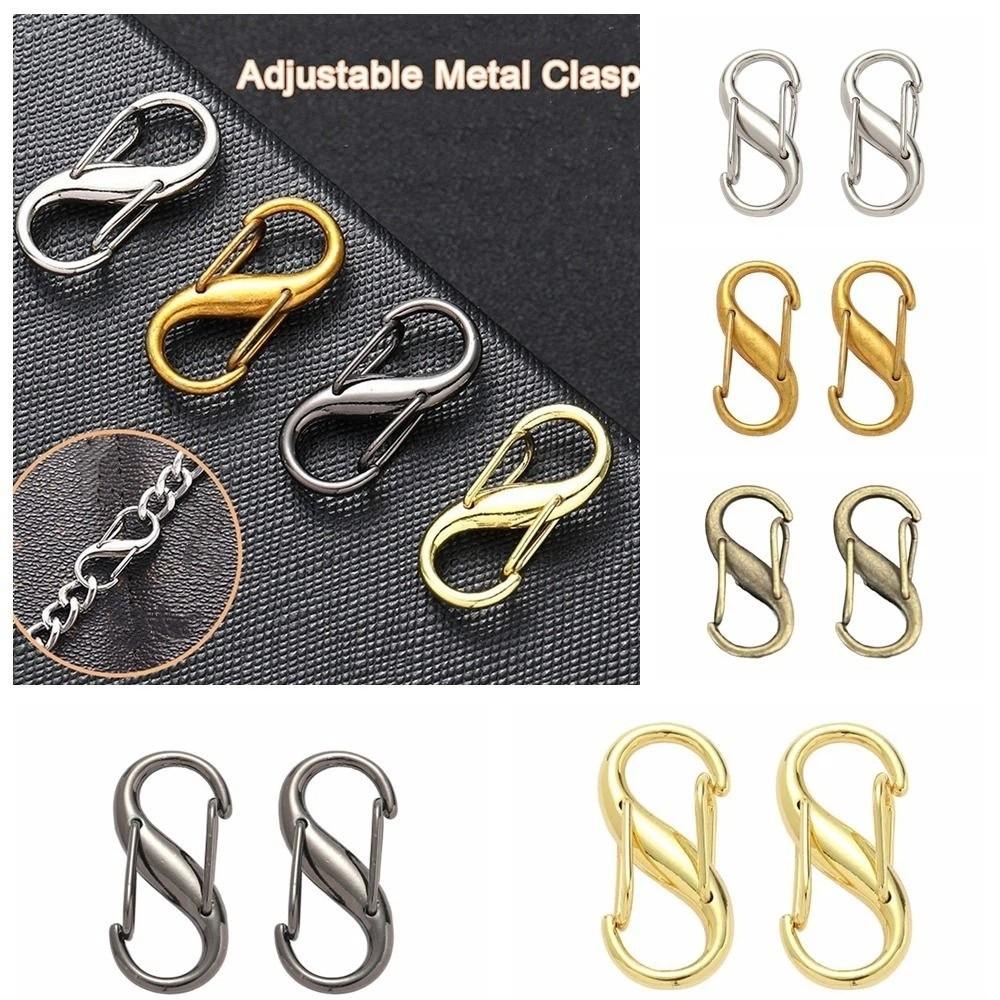 Zinc Zinc Alloy Shortening S Type Shape Clasp Hook Chain Length Adjusting Buckle  DIY Chain Bag