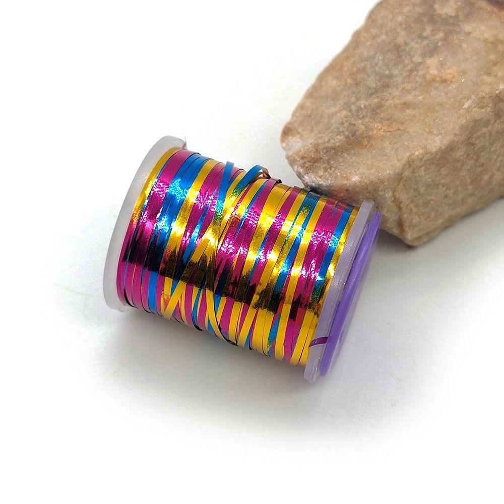 

Материалы для связывания мух Плоская мишура Мишура 1 мм Флеш-стример Нитка нимфы Рыболовные мухи 4