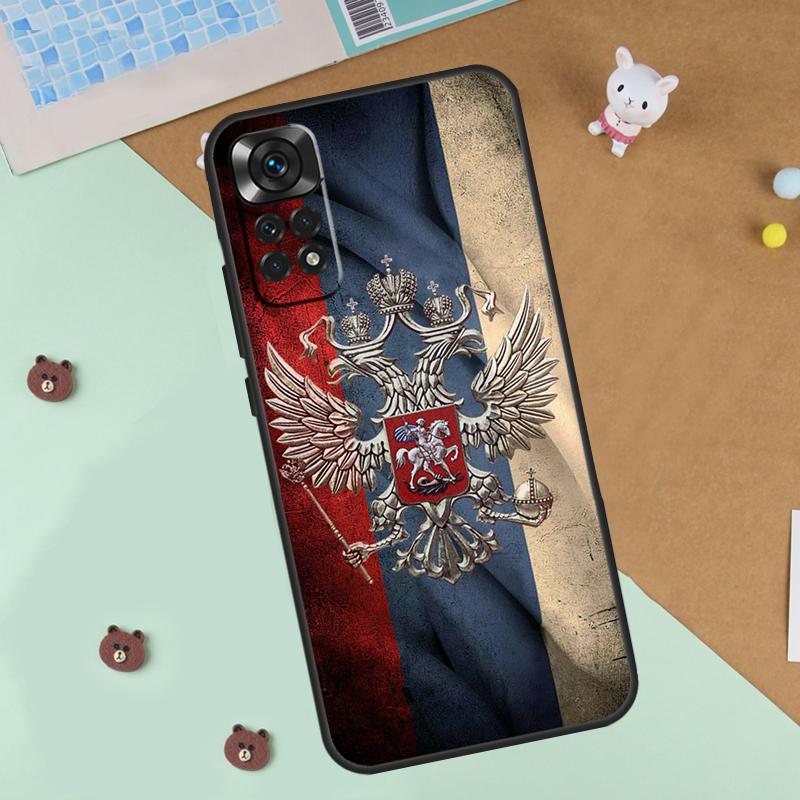 Coat Of Arms Russian CCCP Flag Case For Xiaomi Redmi 14C 10C 12C 13C Cover For Redmi Note 13 Pro 14 9 10 11 12 10S 11S 12S