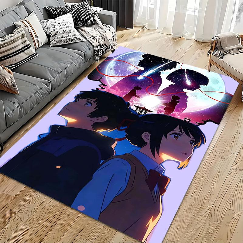 Anime-Inspired Romantic Galaxy Carpet suitable as a non-slip mat for the living room or bedroom sofa