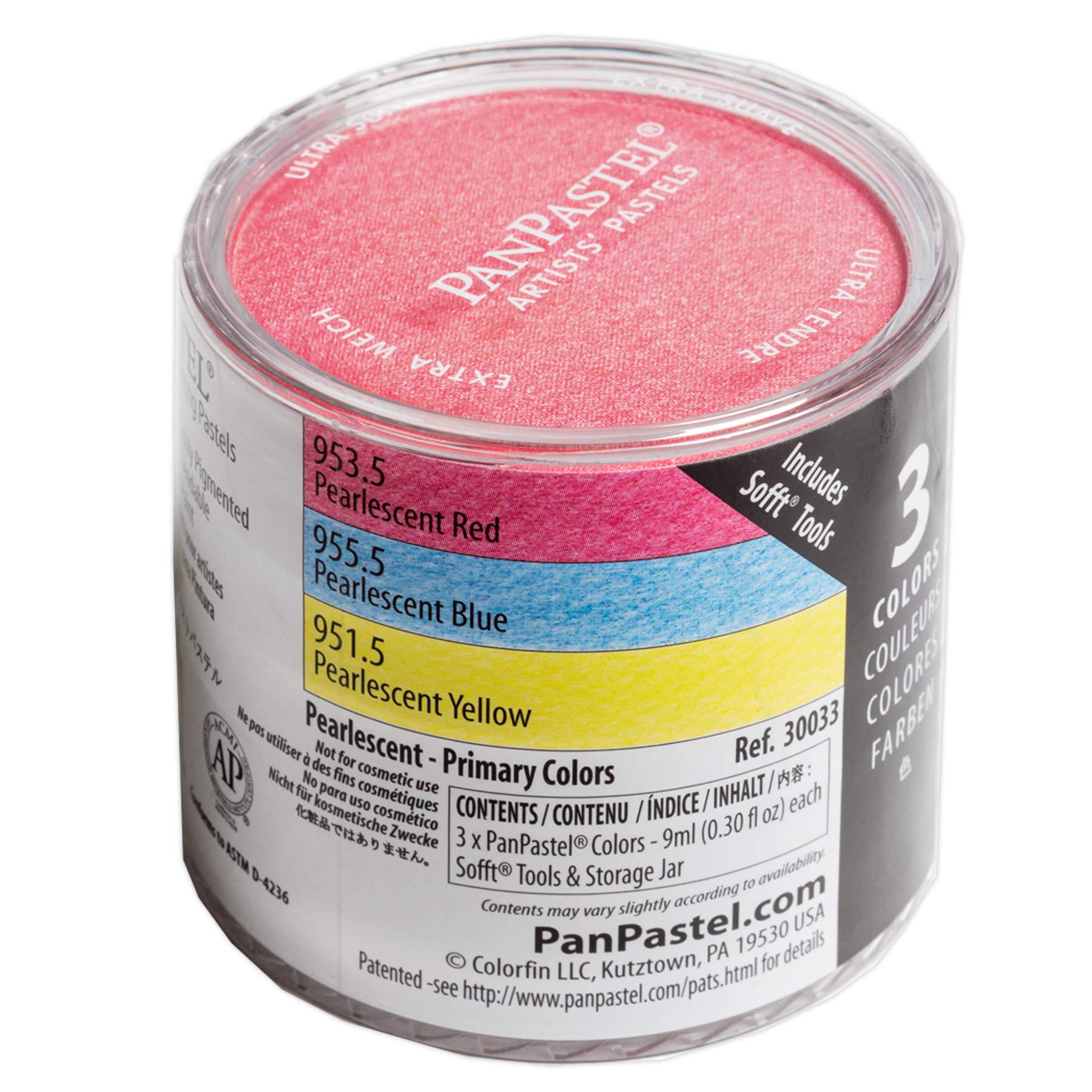 

Holbein PanPastel Pearl Color Primary 3 Color Set 30033