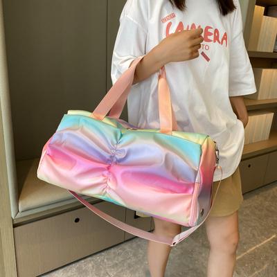 Sport Yoga Gym Tasche Frauen Trocken Nass Separate Große Kapazität Kurze Reisetasche Gradienten Handtasche