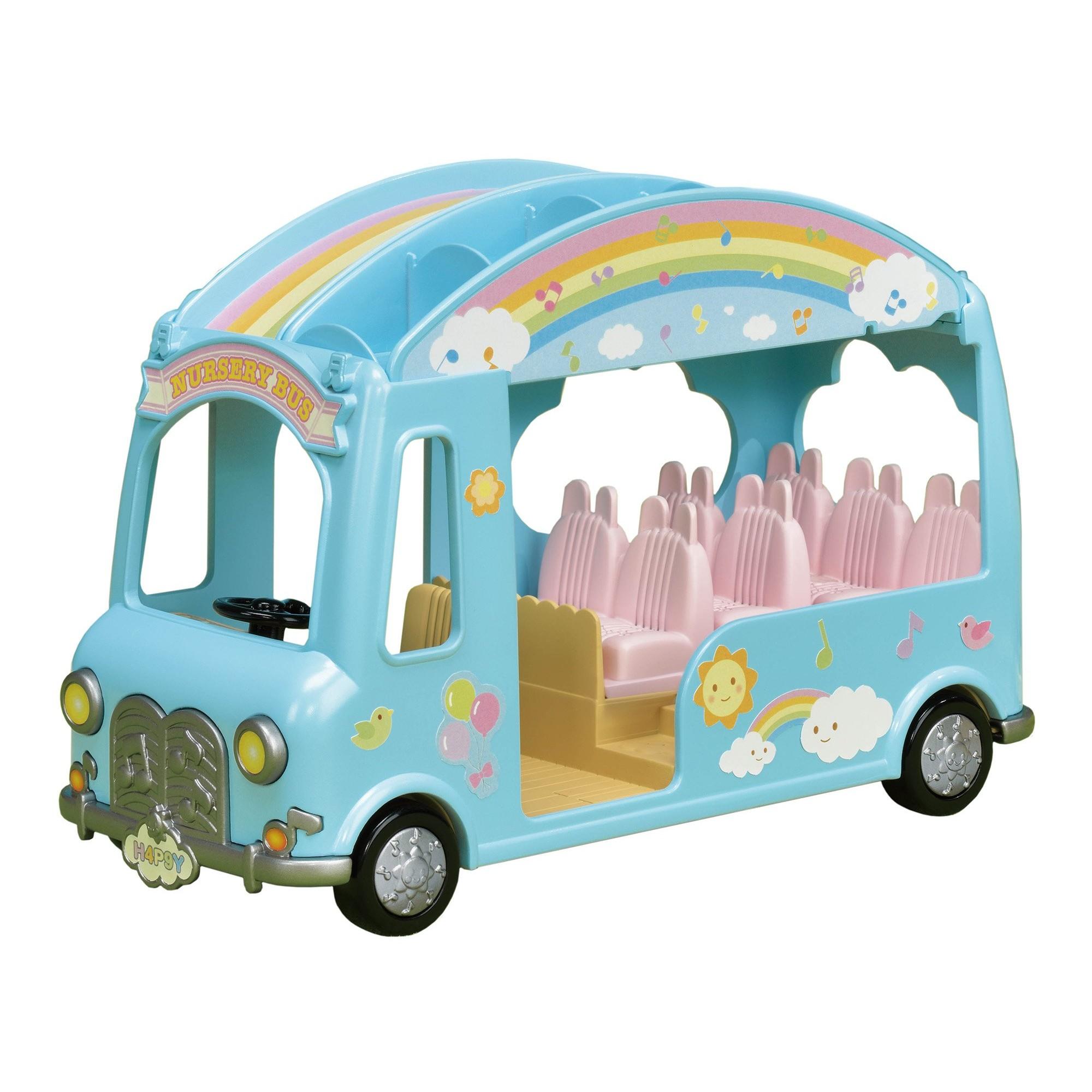 Sylvanian Families Kindergarten Vehicle [Rainbow Kindergarten Bus] S-62 ST Mark Certification Ages 3+ Toy Dollhouse Sylvanian Families EPOCH