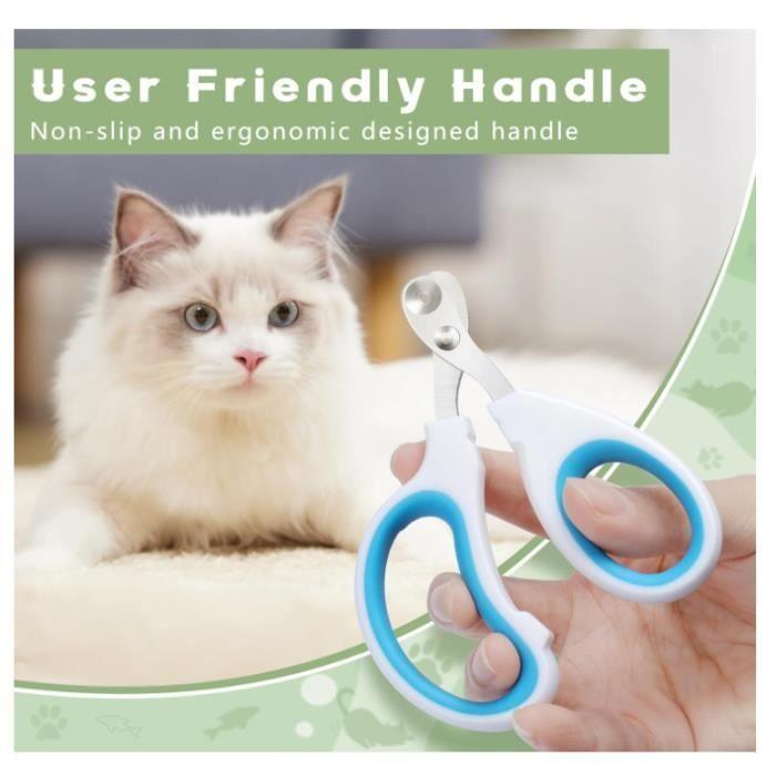 Coupe Griffes - Professionnel - Trous de Positionnement Sûrs - Pour Chats et Chiens - Blanc