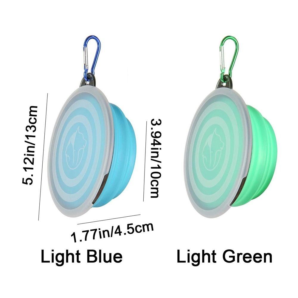 Silicone Dog Folding Bowl Large Capacity Pet Water Food Dish Collapsible Dog Bowl  Outdoor Walking