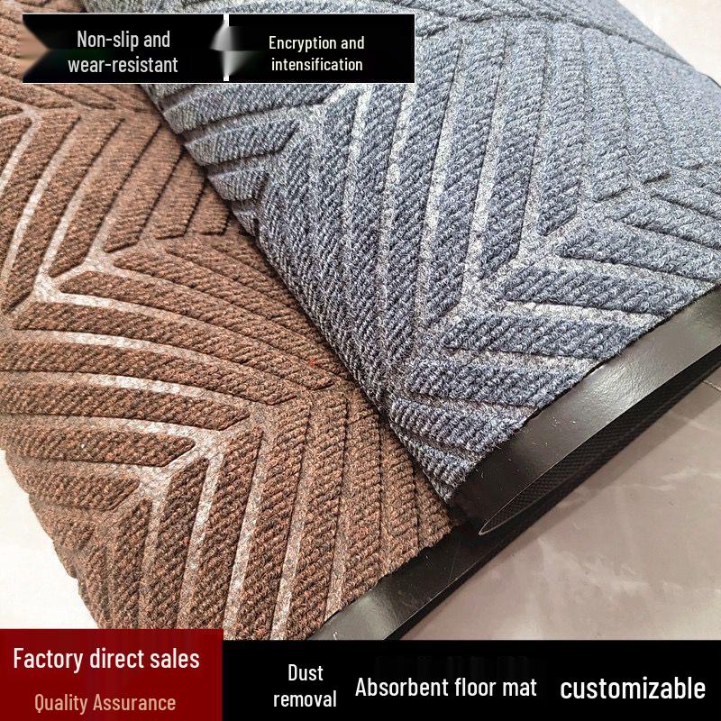 Square Anti-slip Water-Absorbent Entrance Mat for Hotels, Shops, and Elevators