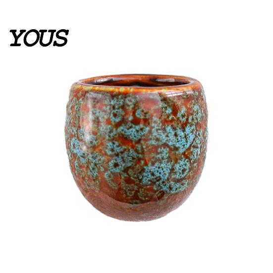 Locker Magnet Mini Ceramic Vase Refrigerator Magnet, 3D Chinese Style Flower Kitchen Decoration Fridge Home Office