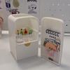 Cute Mini Refrigerator Pen Holder: Large Storage Tube for Student Girl's Desk, Multifunctional and Sweet Stationery Organizer.