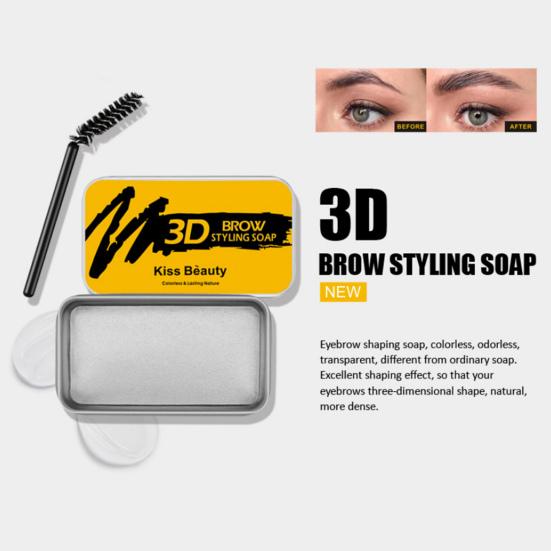 Long Lasting Waterproof Brow Setting Eyebrow Dyeing Cream with Brush Makeup Kit