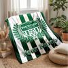 Coperta in Flanella Personalizzata con Nome Testo FC Werder Bremen Logo Calcio Coperta Plaid in Pile Personalizzata Regalo Speciale per Divano Camera da Letto Casa