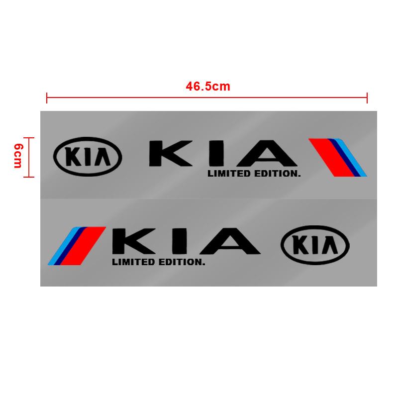 2 pz Adesivo Laterale Portiera Auto Adesivo Carrozzeria Articoli Automobilistici Per Kia Rio Ceed Sportage Cerato Soul Sorento K2 K5 Flip