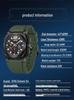 OFNS Men's Classic Square Chronograph Watch: Multifunctional Sports Fashion with Single Calendar, Six-Needle Quartz Movement.