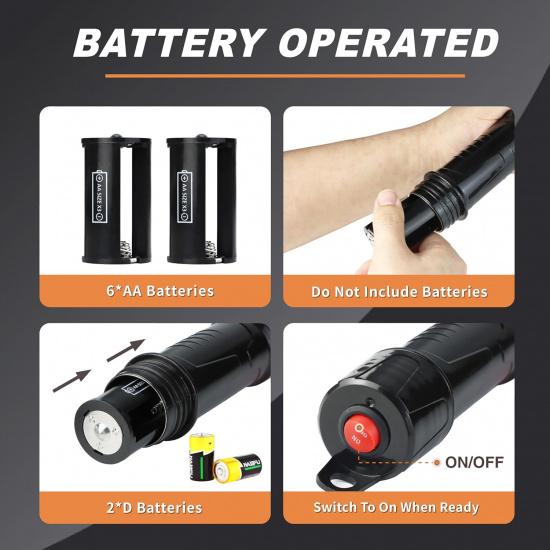 Battery Transfer Pump Portable Electric Siphon Pump For Gas Fuel Diesel Water 2.2 GPM With Extra Long Hose Flow Control Nozzle Quick Start Stop