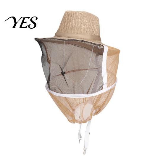 Adjustable Beekeeping Hat with Veil, Straps Wide Brim Full Mesh Visor Apiary And Veil Protection Bee for Face Neck Protection, Comfortable Fit