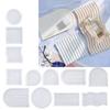 Striped Coaster Silicone Molds for Resin Casting Arch Door Coaster Tray Molds Epoxy Casting DIY Craft Cup Mat Resin Mold