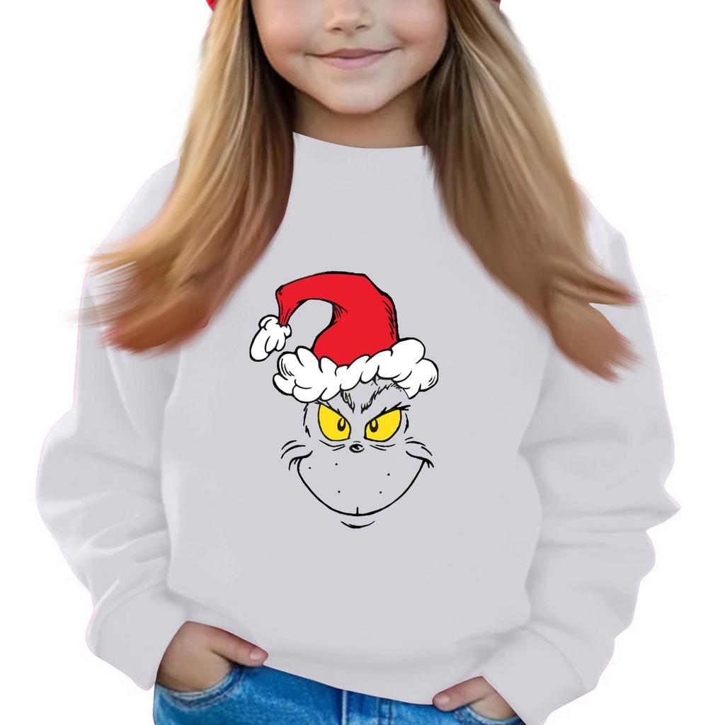 Weihnachtstag Mädchen Rundhals-Pullover für Kinder Bedruckte Baby-Tops
