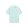 Li Ning Sports Trendy Collection T Shirts Men's Eggshell Blue Crew Neck Moderate Straight Fit AHSS323-3