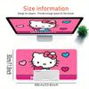 Hello Kitty, Hearts Themed XXL Mouse Pad - Non-slip Rubber Desk Mat for Gaming and Office Use, Multi-Function Keyboard and Mouse Pad, Ideal