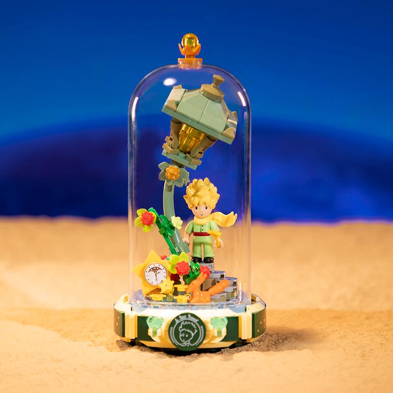 Rose Eternal Little Prince Moc Construction Blocks Animation Dream Scene Assembly Plaything Kids Splicing Model Gift Building Blocks
