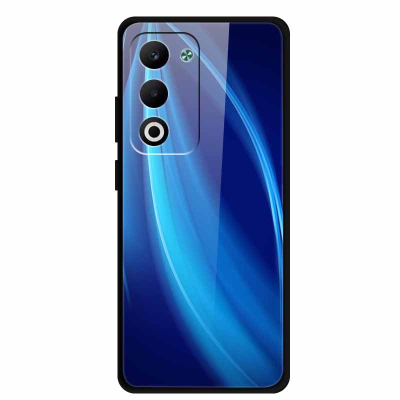 Glass Back Cover For OPPO A5i Pro 5G Case A5iPro Coque Hard Tempered Glass Case For OPPO A5m A5 5G 4G Phone Case A 5 Soft Bumper