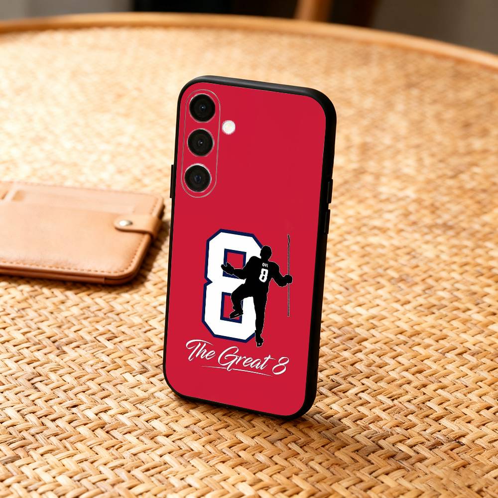 H-Hockey P-Player A-Alex Ovechkin  Phone Case For Samsung  A73,72,71,53,52,51,22,91,80, Soft Black Cover