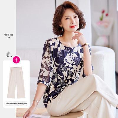 Paiste Summer Casual Printed Top & Pants Set