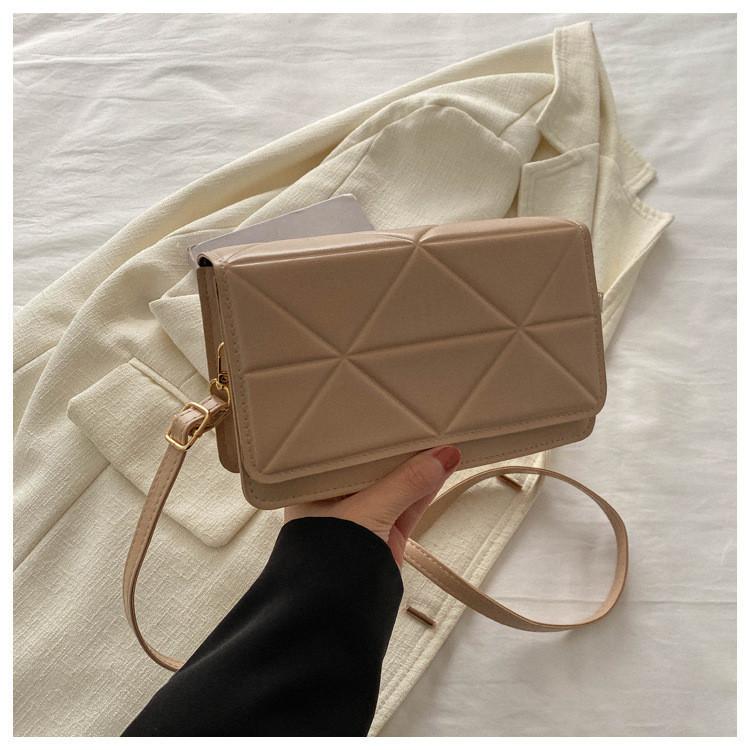 Elegant Black White Khaki Checkered Pu Handbag For Women Winter 2024 Fashionable Daily Use хаки