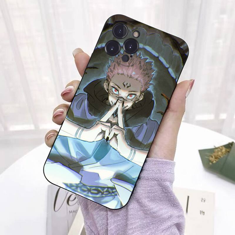 Custodia per telefono Anime Jujutsu Kaisen Yuji Itadori per iPhone 8 7 6 6S Plus X SE 2020 XR XS 14 11 12 13 Mini Pro Max Custodia mobile