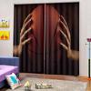 Customized Size Luxury Blackout 3D Window Curtains For Living Room Ball Curtains Blackout Curtain