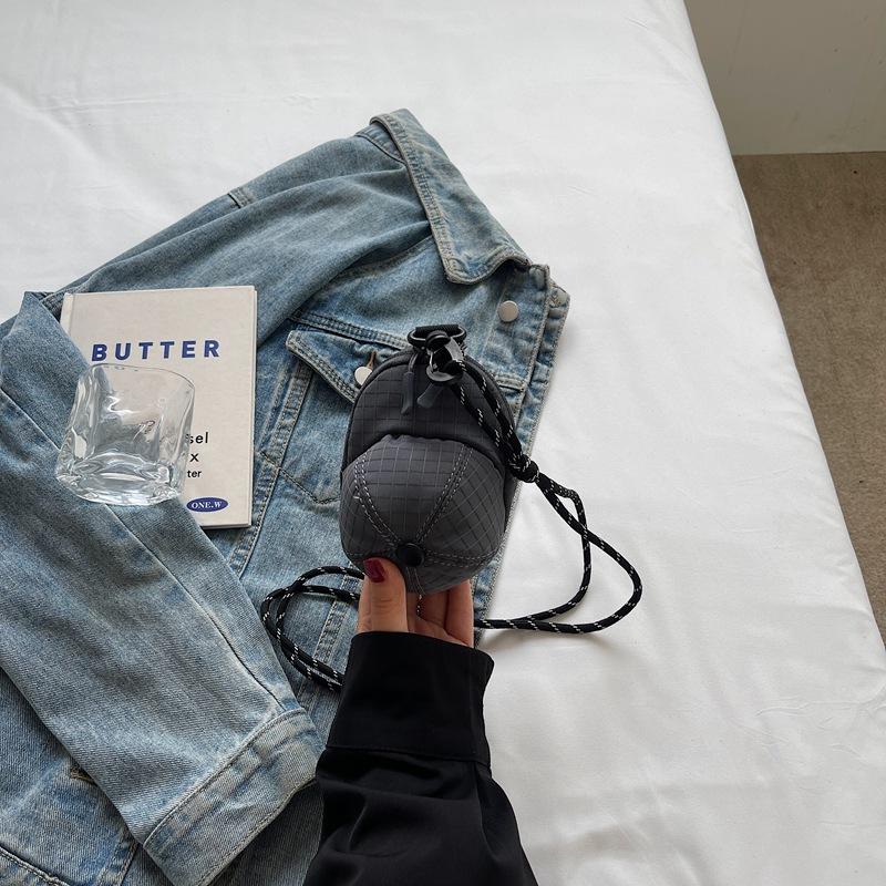 

Мини легкая тканевая сумка-шляпа новая повседневная наплечная сумка универсальная спортивная сумка-мессенджер женская сумка темно-серого