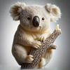 New 3D Koala Relief Cylindrical Candle Silicone Mold, Cute Cylindrical Koala Resin Mold for Furniture Decoration And Plaster