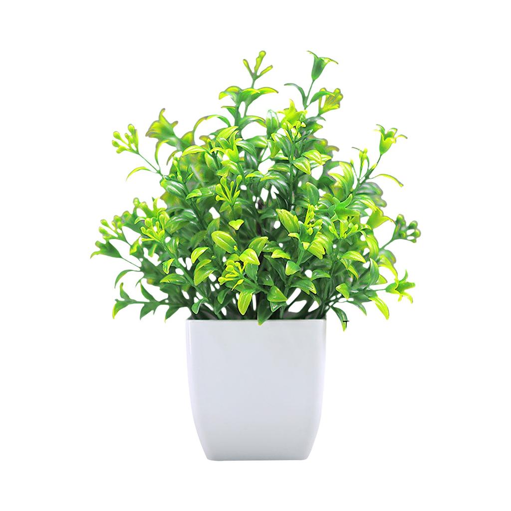 Simulation Green Plant Potted Ornaments Plant Combination Indoor Desktop Ornaments Simulation Artificial Flower Plant Bonsai