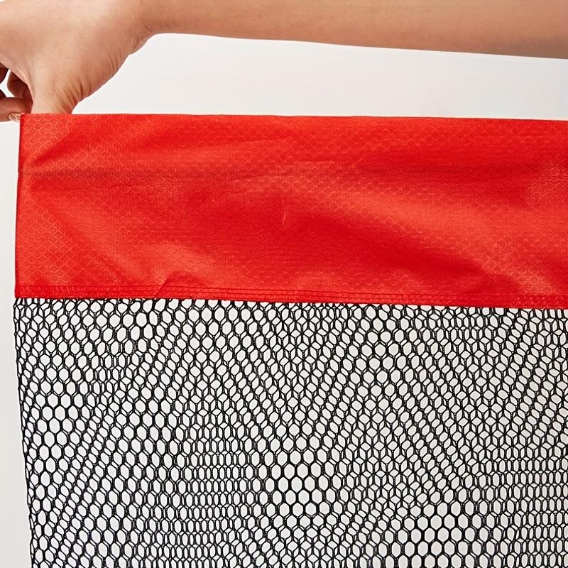 40x80cm Large Collapsible Fishing Net with Long Handle & Quick-Dry Mesh - Heavy-Duty Nylon Foldable Fish Basket with Storage Bag,