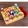 Exquisites Holz-Bienen-Ausschneide-Spielzeug für Vorschulkinder, Montessori-Lernspielzeug für Geburtstagsspaß