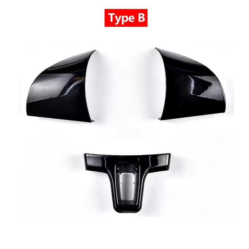 ABS Carbon Fiber Steering Wheel Cover Protective Trim For VW Golf 6 MK6 Passat B7 CC Jetta Bora Polo Tiguan Caddy Touran Sharan