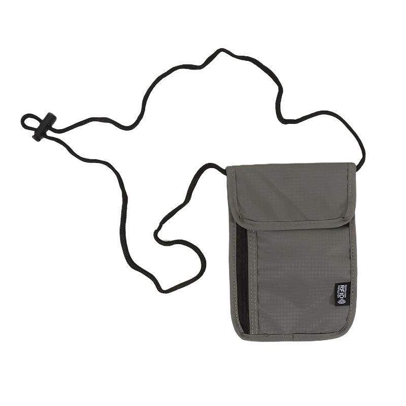 Waterproof RFID Nylon storage bag Travel document Card passport Bag Neck Wallet Money Document Card Passport Pouch