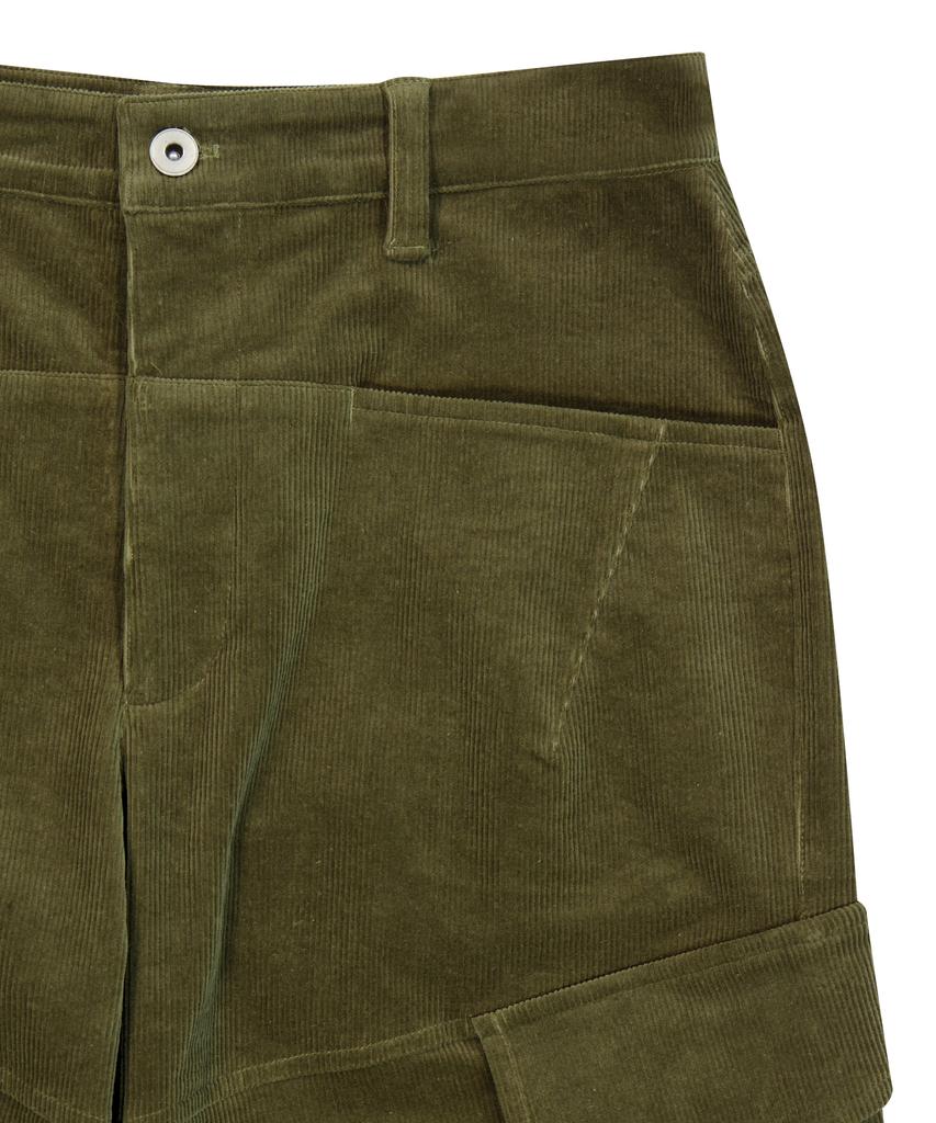 SLOWACID Corduroy Parachute Cargo Pants [Khaki]