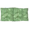 Low Back Chair Cushions 4 Pcs Leaf Pattern Oxford Fabric