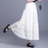 Women's Ruffled High-Waist A-Line Maxi Skirt