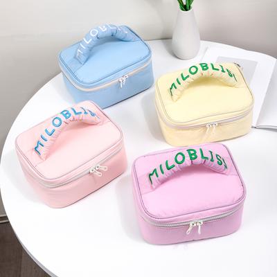 Macaron Color Portable Cosmetic Bag Portable High-value Cosmetic Storage Bag Portable Toilet Bag