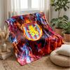 Aston Villa Football Print Flannel Blanket, Soft Warm Lightweight Throw Blanket for Sofa Bed Camping