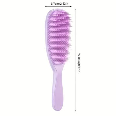 1pcs Detangling Hairbrush Anti-static Comb Soft Scalp Massage Not Knotted Brush Anti-frizz Detachable Comb Hair Styling Tool