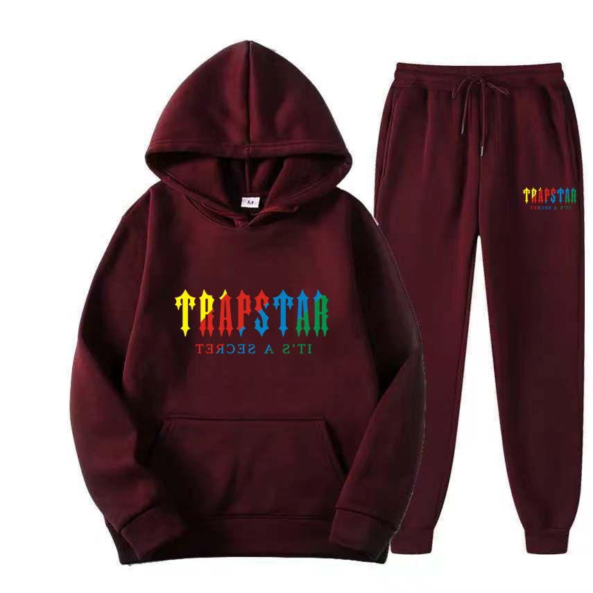 Men's Women's Hoodie Sweatpants 2-piece Sports Set Casual 16 Color Print