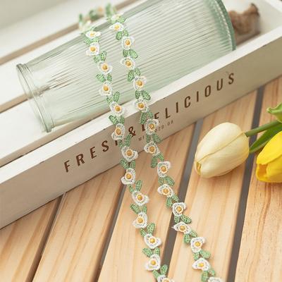 5meters/Lot Flower Ribbons Trim For Dresses Clothing Handmade Material Sewing Material Sewing Accessories Needlework Decoration