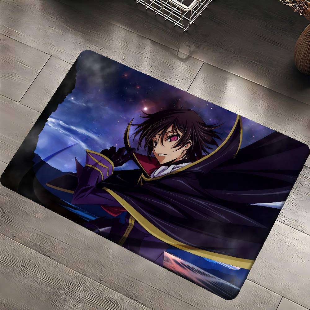 C-CODE-GEASS L-Lelouch Entrance Door Mat Nordic Style Bedroom Living Room Doormat Home Balcony Anti-Slip Modern Home Decor